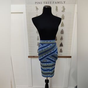 BCBGMaxAzria Abstract Pattern Bodycon Skirt - XS